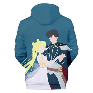 Anime Sailor Moon Hoodie - Sailor Moon Chiba Mamoru 3D Print Pullover Hoodie