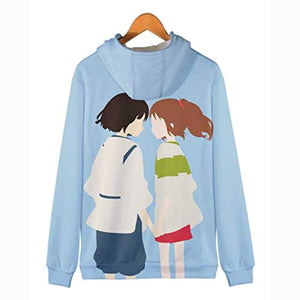 Anime Spirited Away Hoodies - 3D Zip Up Hooded Jacket for Adult