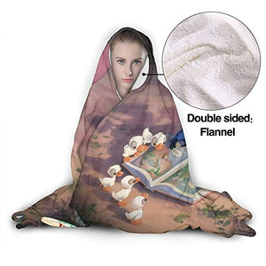 Men Women Wearable Blanket - Li-Lo & Sti-Tch Baby Anime Hooded Blanket