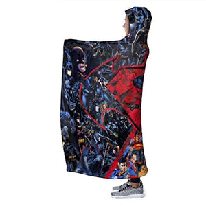 Superman Hooded Blanket - Wearable Flannel Blanket