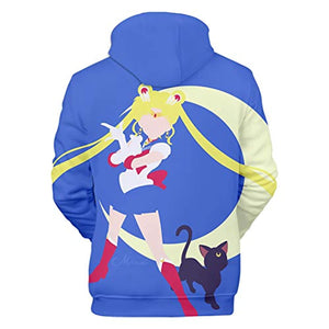 Anime Sailor Moon Hoodie - Sailor Moon 3D Print Pullover Hoodie