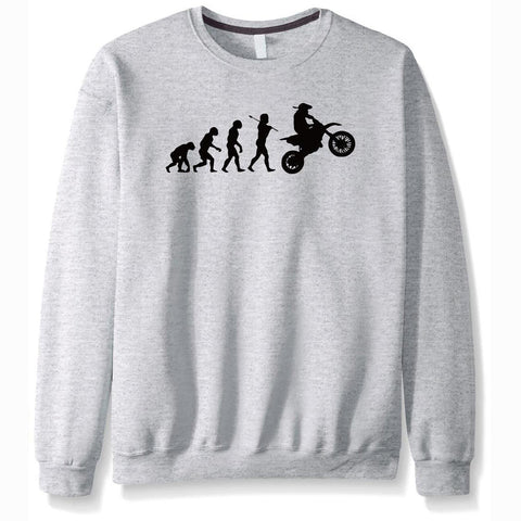 Image of Men's Sweatshirts - Men's Sweatshirt Series Evolution Theory Black Icon Fleece Sweatshirt