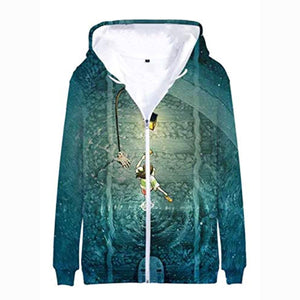 Anime Spirited Away Hoodies - 3D Zip Up Hooded Jacket for Adult