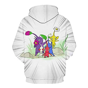 Pikmin Hoodies - Unisex 3D Print Hooded Sweatshirt Pullover Hoody