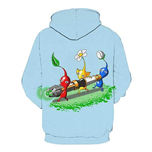 Pikmin Hoodies - Unisex 3D Print Hooded Sweatshirt Pullover Hoody