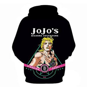 JoJo's Bizarre Adventure Hoodies - Dio Brando 3D Printed Pullover Hooded Sweatshirt