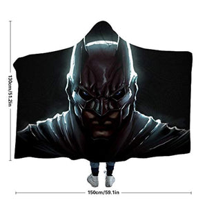 Batman Hooded Blanket - Arctic Velvet Soft Warm Throw Blanket