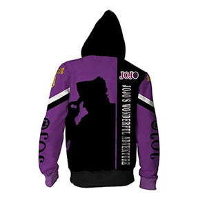 JoJo's Bizarre Adventure Hoodie - 3D Printed Zip Up Hoodie