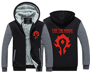 World of Warcraft Hoodie - Thick Fleeced Hooded Zipper Coat Jacket