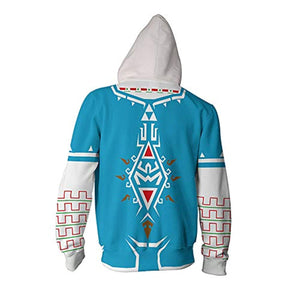 The Legend of Zelda Hoodie - 3D Print Hooded Zip Up Sweatshirt