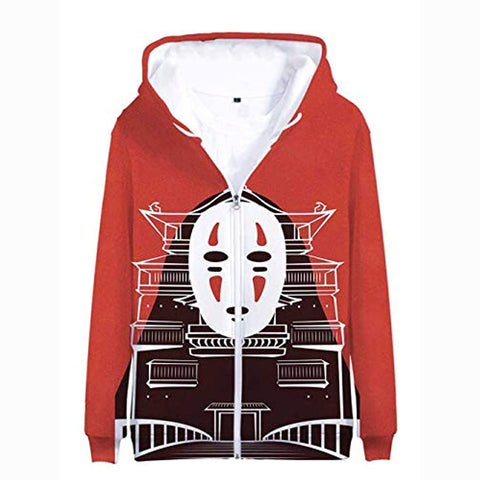 Image of Anime Spirited Away Hoodies - 3D Zip Up Hooded Jacket for Adult