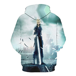 Final Fantasy Hoodie - Cloud Strife 3D Print Long Sleeve Hooded Jumper