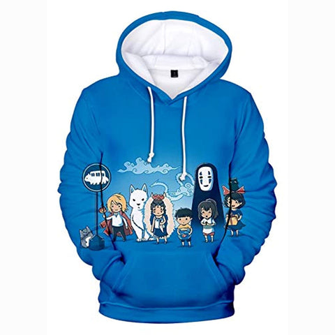 Image of Anime Spirited Away Hoodies - Unisex 3D Hooded Pullover Sweatshirt