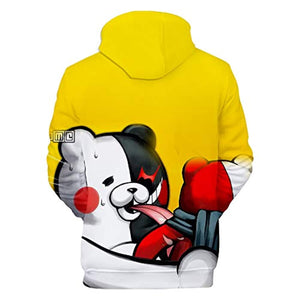 Anime Danganronpa Hoodies - Unisex Monokuma 3D Pullover Hoodie