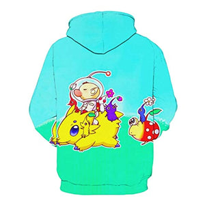 Pikmin Hoodies - Unisex 3D Print Hooded Sweatshirt Pullover Hoody