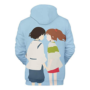 Anime Spirited Away Hoodies - Unisex 3D Hooded Pullover Sweatshirt