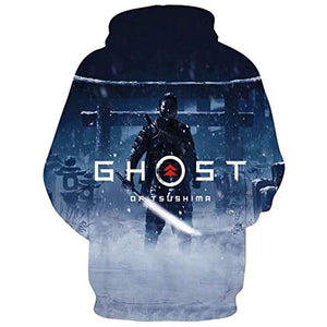 Ghost of Tsushima Hoodies - Jin Sakai 3D Hooded Pullover Jumper