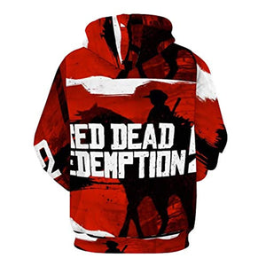 Red Dead Redemption Hoodie - 3D Print Long Sleeve Hooded Sweatshirt