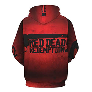 Red Dead Redemption Hoodie - 3D Print Long Sleeve Hooded Sweatshirt