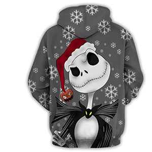 The Nightmare Before Christmas Zero Jack & Sally Skellington 3D Printed Hoodie