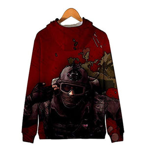 Borderlands 3 Hoodie - Unisex 3D Zipper Hooded Sweatshirts