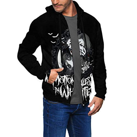 Image of Motionless in White Men's Fashion 3D Printed Zip Hooded Sweatshirt Hoodie