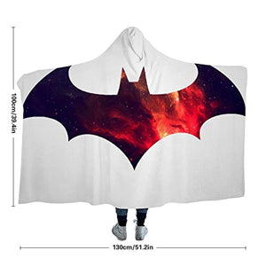 Movie Batman Velvet Wearable Throw Hooded Blanket
