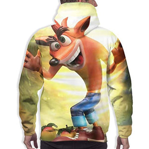 Crash Bandicoot Hoodies - Crash Bandicoot 3D Print Pullover Sweatshirt