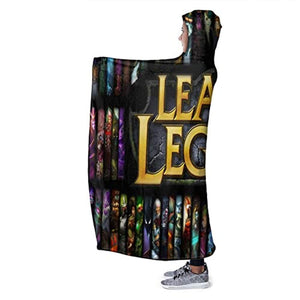 League of Legends Hooed Blankets - 3D Print Wearable Blanket Hoodie