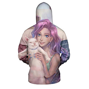 League of Legends Hoodies - Seraphine Unisex 3D Print Pullover Gaming Hoodie