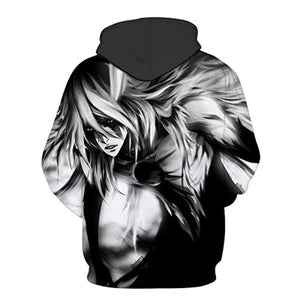 Anime Bleach Hoodie - Unisex 3D Print Pullover Hoodie with Big Pockets