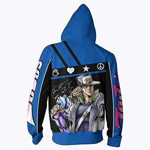 JoJo's Bizarre Adventure Hoodies - 3D Printed Pullover Hooded Sweatshirt