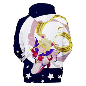 Anime Sailor Moon Hoodie - Sailor Moon 3D Print Pullover Hoodie