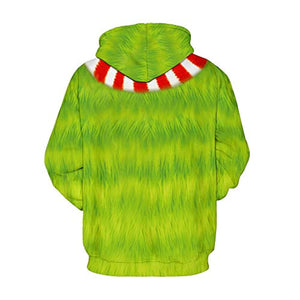 Christmas Hoodies - Green Pullover 3D Hoodie