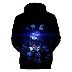 Unisex Five Nights at Freddy Hoodie 3D Print Pullover Cosplay Hooded Sweatshirt Costume for Men Kids