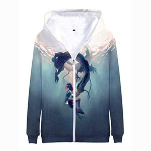 Anime Spirited Away Hoodies - 3D Zip Up Hooded Jacket for Adult