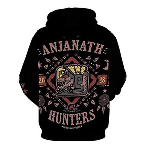 Monster Hunter World Hoodies - Anjanath 3D Print Casual Pullover