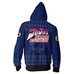 JoJo's Bizarre Adventure Hoodies - 3D Printed Pullover Hooded Sweatshirt