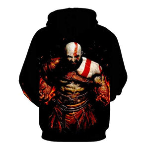 God of War Hoodie - God of War Kratos 3D Print Hooded Sweatshirt