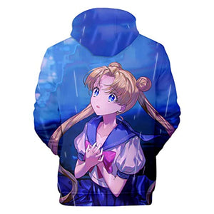 Anime Sailor Moon Hoodie - Sailor Moon 3D Print Pullover Hoodie