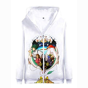 Anime Spirited Away Hoodies - 3D Zip Up Hooded Jacket for Adult