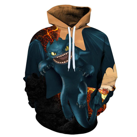 Image of How To Train Your Dragon 3D Printed Hoodies