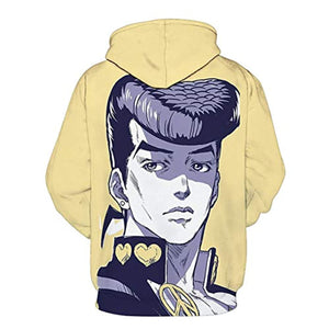 JoJo’s Bizarre Adventure Hoodies - Josuke Higashikata 3D Printed Pullover Hooded Sweatshirt