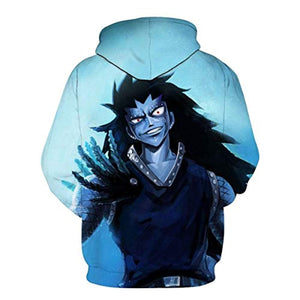 3D Printed Fairy Tail Pullovers - Casual Pouch Pocket Drawstring Hoodies