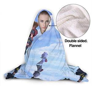 Kingdom-Hearts Hooded Blanket - Super Soft Flannel Blanket