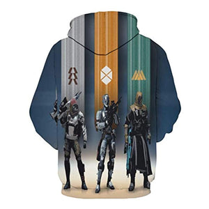 Destiny 2 Hoodies - Destiny 2 Forsaken Titan Hunter Warlock 3D Print Pullover Drawstring Hoodie