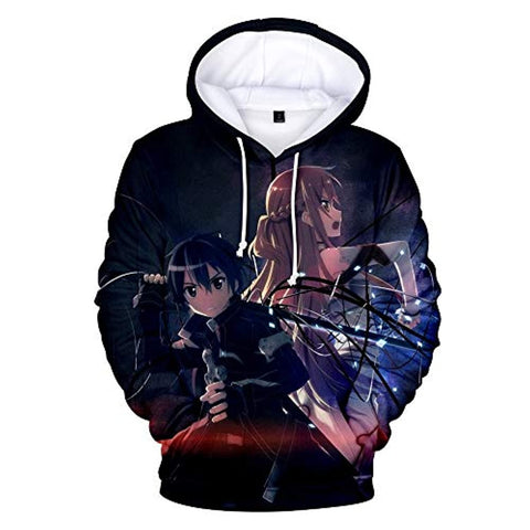 Image of Men's Sweatshirt Hoodie 3D Sword Art Online Sportswear