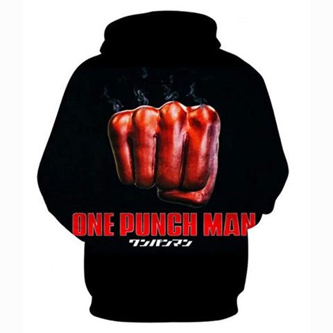 Image of Anime One Punch Man Hoodies - Fist 3D Print Pullover Hoodie