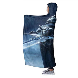 World of Warcraft Hooed Blankets - Wow Lich King Wearable Blanket Hoodie