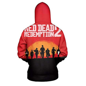 Red Dead Redemption Hoodie - 3D Print Long Sleeve Hooded Sweatshirt